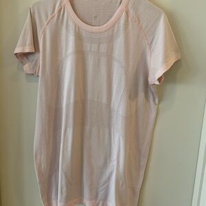 Lululemon Light Pink Mesh Athletic T-Shirt
